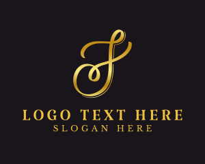 Wealth - Elegant Feminine Letter J logo design