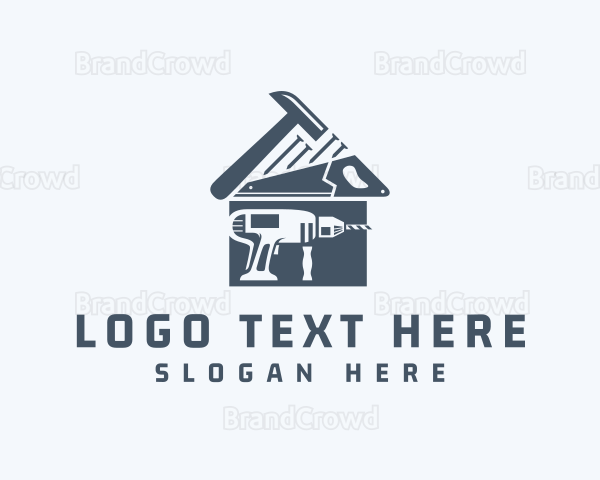 House Construction Tools Logo