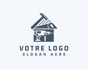 Machinery - House Construction Tools logo design