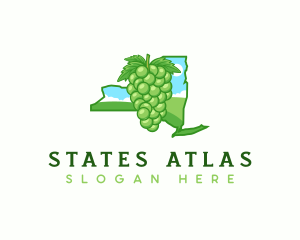 New York Grape Fruit logo design