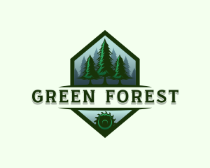 Pine Tree Forest Lumber logo design