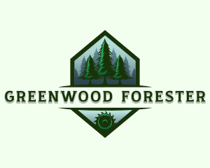 Pine Tree Forest Lumber logo design