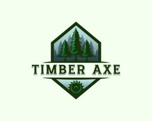 Pine Tree Forest Lumber logo design