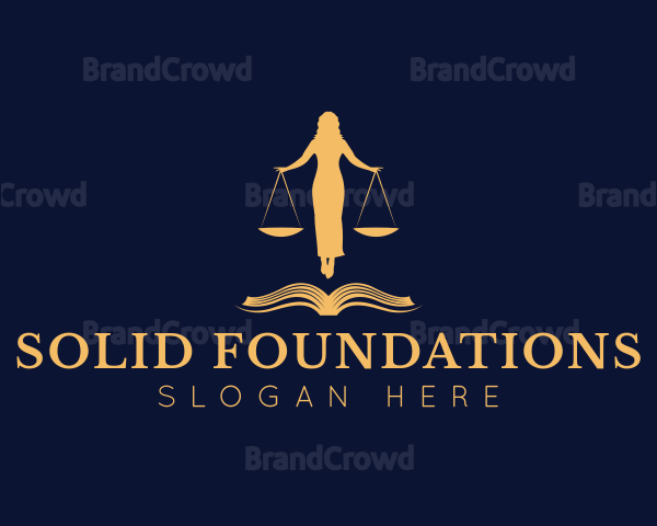 Lady Justice Scale Logo