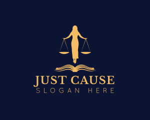 Justice - Lady Justice Scale logo design