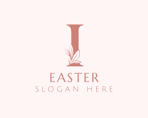 Stylist - Elegant Leaves Letter I logo design
