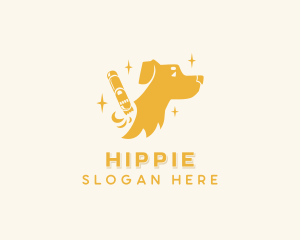 Dog Pet Care Grooming Logo