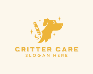 Dog Pet Care Grooming logo design