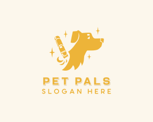 Dog Pet Care Grooming logo design