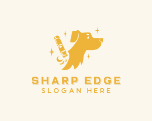 Dog Pet Care Grooming logo design