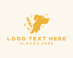 Vet - Dog Pet Care Grooming logo design