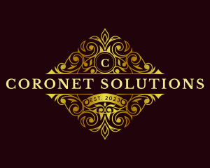 Elegant Luxe Coronet logo design