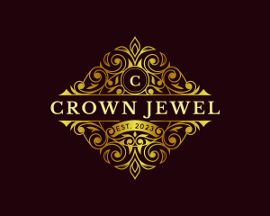 Headdress - Elegant Luxe Coronet logo design