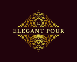 Elegant Luxe Coronet logo design