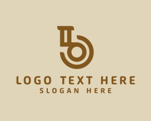 Construction - Modern Geometric Letter B logo design