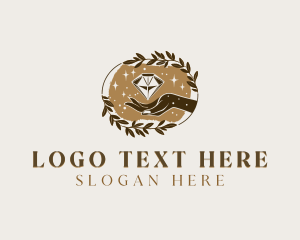 Precious - Diamond Jewel Wreath logo design