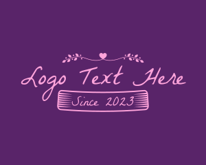 Love - Elegant Dating Banner logo design