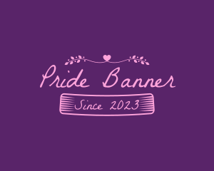 Elegant Dating Banner logo design