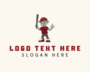 Middle Finger - Rebel Cursing Boy logo design