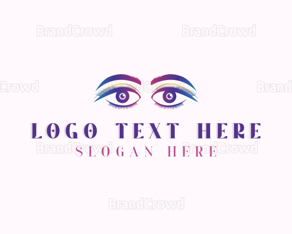 Eyebrow Eyelash Beauty Logo