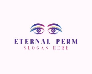 Eyebrow Eyelash Beauty logo design