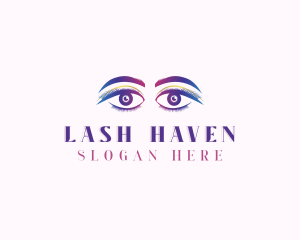 Eyebrow Eyelash Beauty logo design