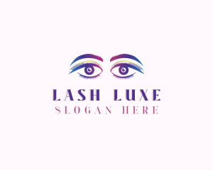 Eyebrow Eyelash Beauty logo design