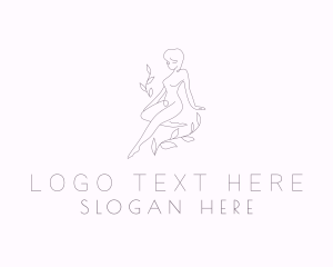 Flawless - Nude Nature Lady logo design