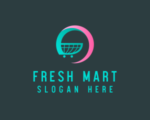 Supermarket - Supermarket Grocery Cart logo design