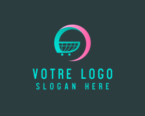 Buyer - Supermarket Grocery Cart logo design