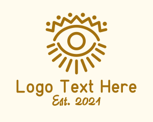 All Seeing Eye - Mystical Tribal Eye logo design