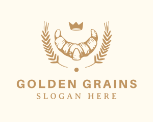 Wheat Croissant Bakery logo design