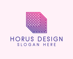 Modern Geometric Cube  logo design