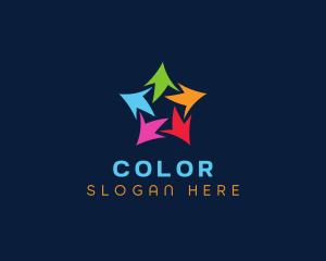 Colorful - Star Arrow Agency logo design