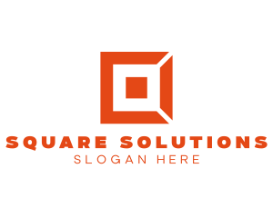 Square - Digital Square Letter O logo design