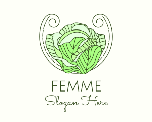 Cabbage Lettuce Salad logo design