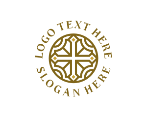 Religious - Christian Parish Cross logo design