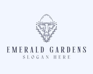 Garden Herbal Mushroom logo design