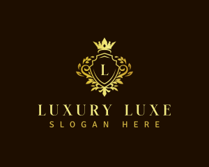 Luxury Crown Crest logo design