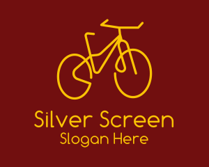 Bike Service - Yellow Bicycle Sports logo design