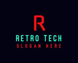 Retro Neon Sign logo design