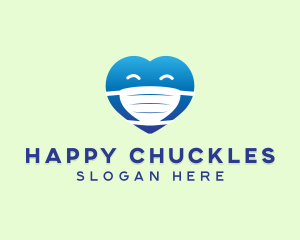 Happy Heart Face Mask logo design