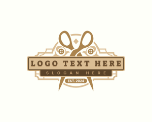 Barber - Scissor Tailor Dressmaker logo design