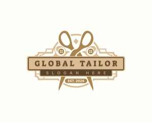 Scissor Tailor Dressmaker logo design