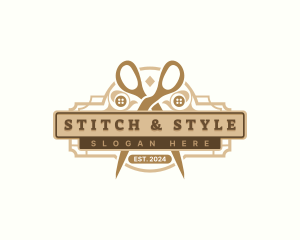 Scissor Tailor Dressmaker logo design