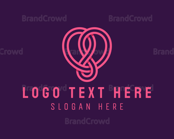 Loop Weave Heart Logo