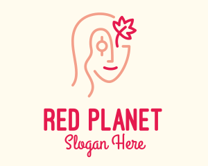 Red Leaf Woman logo design