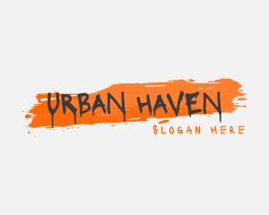 Graffiti Urban Brush logo design