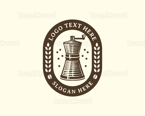 Coffee Grinder Brew Logo