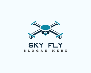 Drone Aerial Surveillance logo design